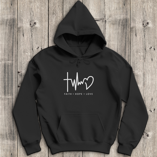 Faith Hope Love - Christlicher Herren Hoodie