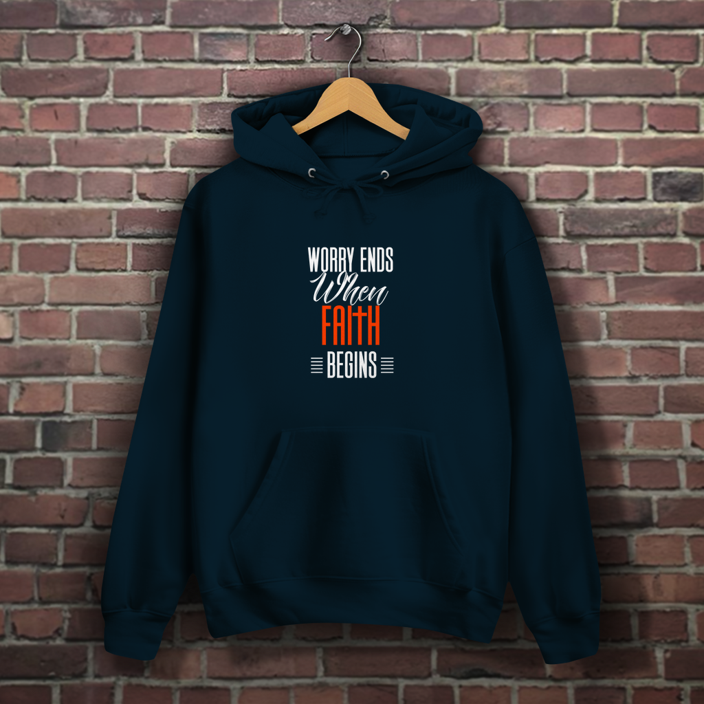 Worry Ends - Christlicher Damen Hoodie