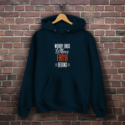 Worry Ends - Christlicher Damen Hoodie
