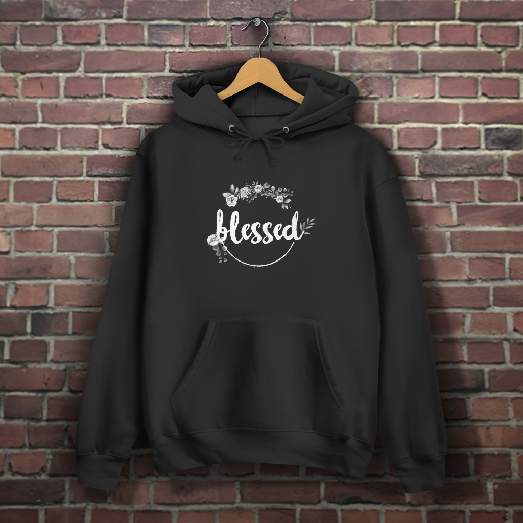 Blessed Floral - Christlicher Damen Hoodie
