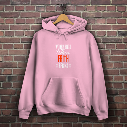 Worry Ends - Christlicher Damen Hoodie