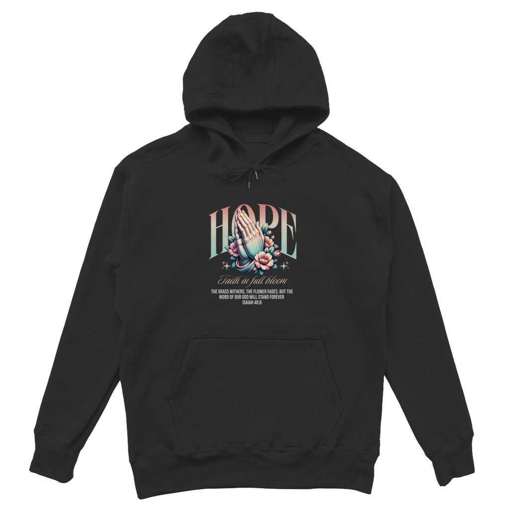 Hope Faith in full bloom - Christlicher Unisex Oversize Hoodie