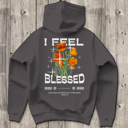 I feel blessed - Backprint Christlicher Herren Hoodie