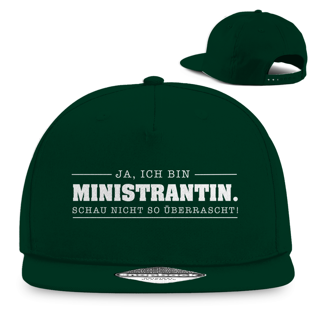 Ja ich bin Ministrantin schau nicht so überrascht christliche Snapback Cap