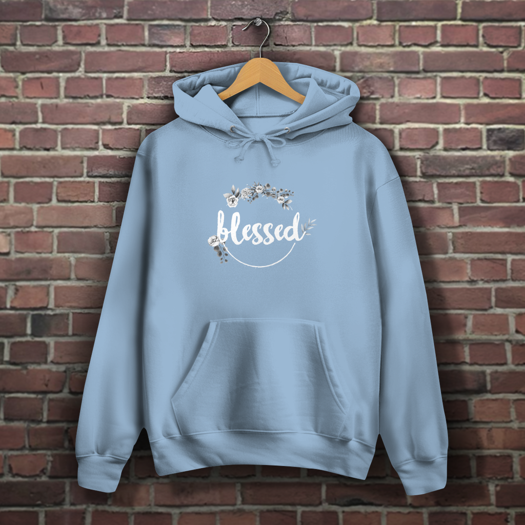 Blessed Floral - Christlicher Damen Hoodie