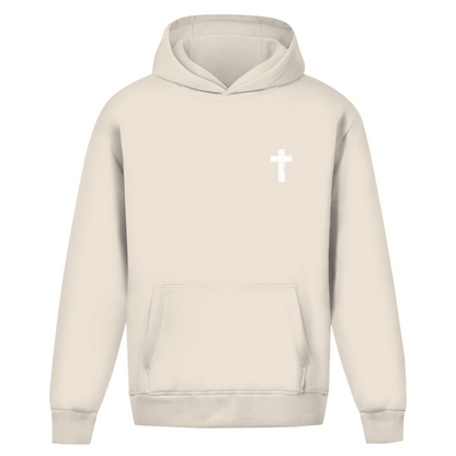 Oversize Hoodie Ohne Kordel Cross Front