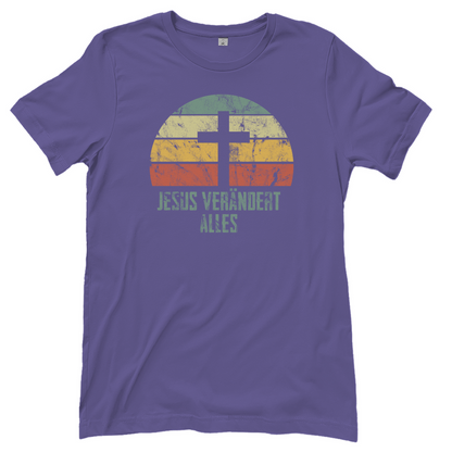 Jesus verändert alles Rose Damen T-Shirt