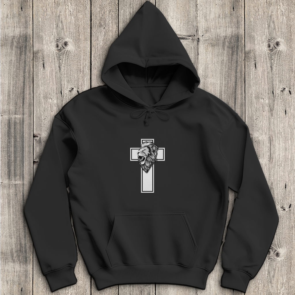 Löwenkreuz - Christlicher Herren Hoodie
