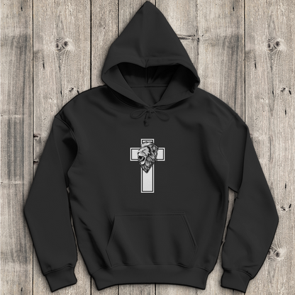 Löwenkreuz - Christlicher Herren Hoodie