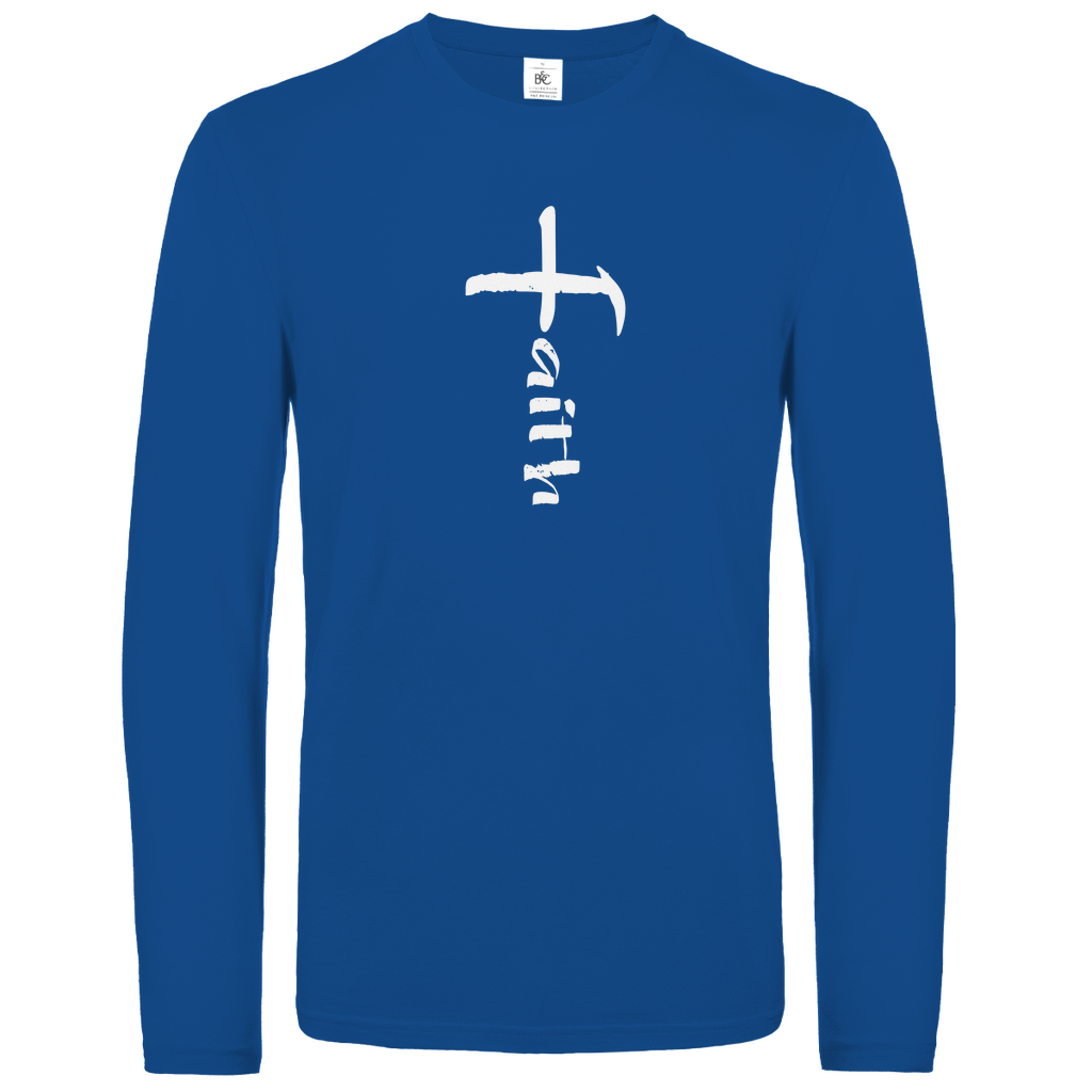Faith Kreuz christliches Unisex Langarmshirt