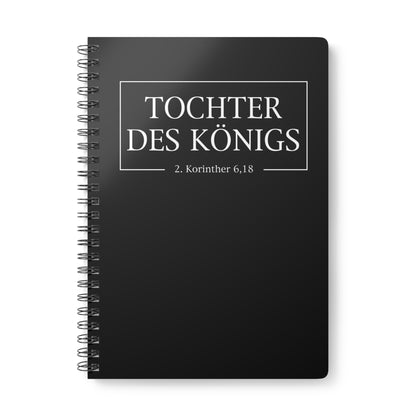 Tochter des Königs 2. Korinther 6,18 | Christliches Notizbuch Schwarz | Christliche Geschenke | Gesegnet