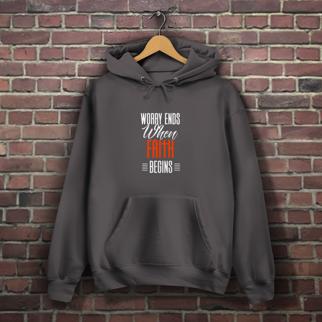 Worry Ends - Christlicher Damen Hoodie