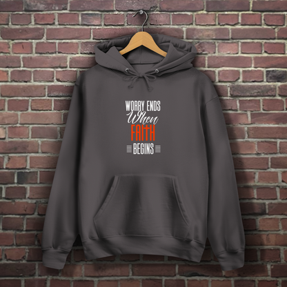 Worry Ends - Christlicher Damen Hoodie