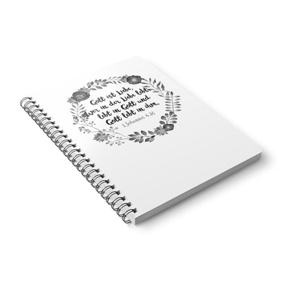Wer in der Liebe lebt 1. Johannes 4,16 | Christliches Notizbuch | Christliche Geschenke | Gesegnet