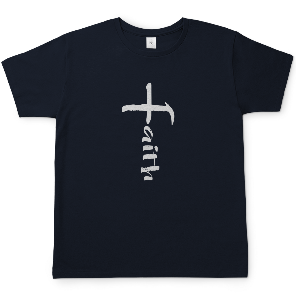 Faith Kreuz christliches Herren T-Shirt