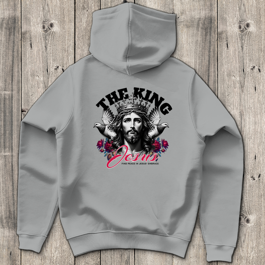 The King Jesus - Backprint Christlicher Herren Hoodie