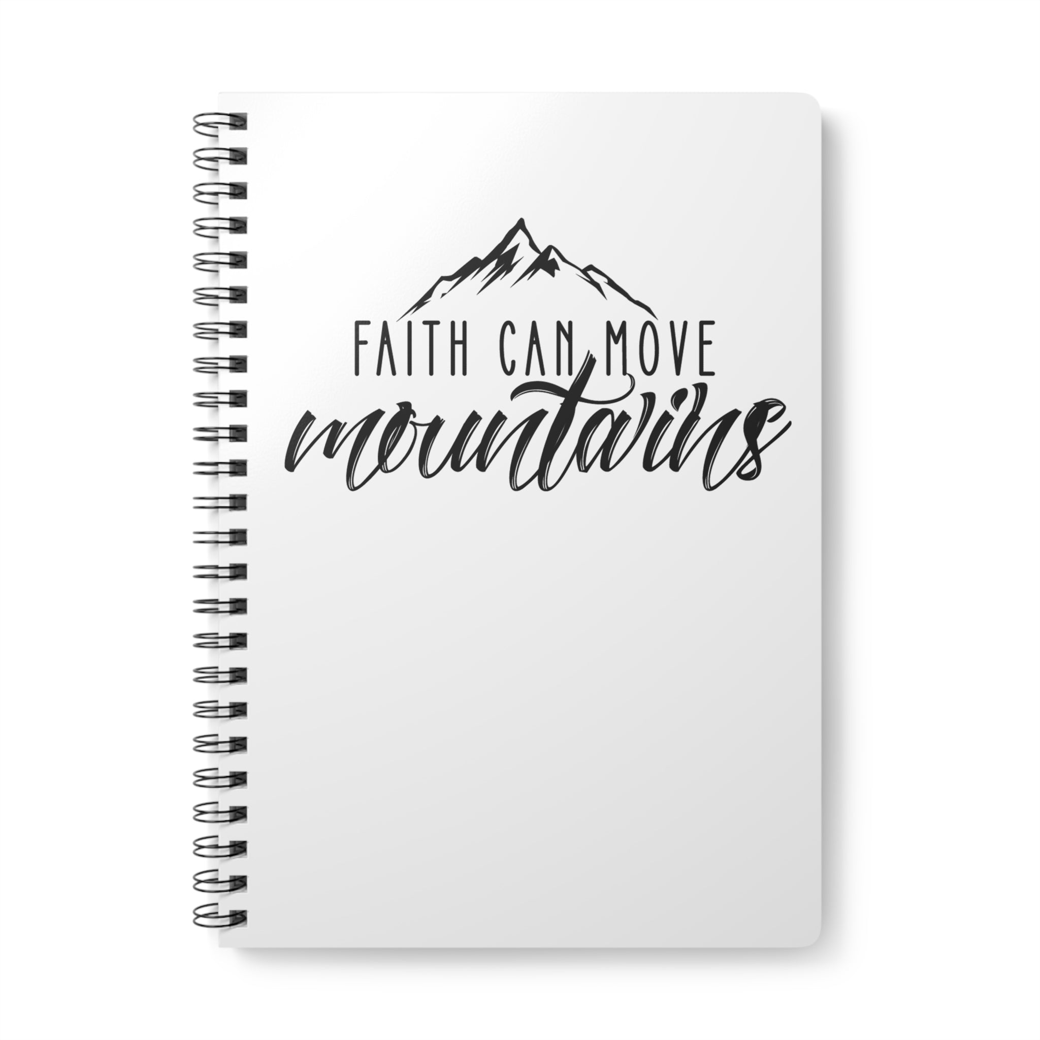 Faith can move Mountains Notizbuch Ringbindung A5