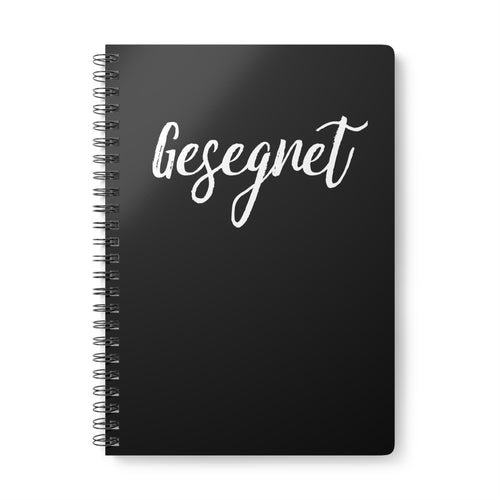 Gesegnet | Christliches Notizbuch Schwarz | Christliche Geschenke | Gesegnet