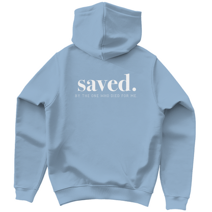Saved - Backprint Christlicher Herren Hoodie