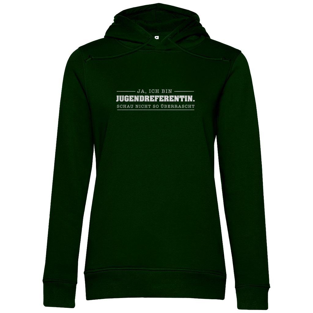 Ja ich bin Jugendreferentin schau nicht so überrascht christlicher Damen Premium Bio Hoodie