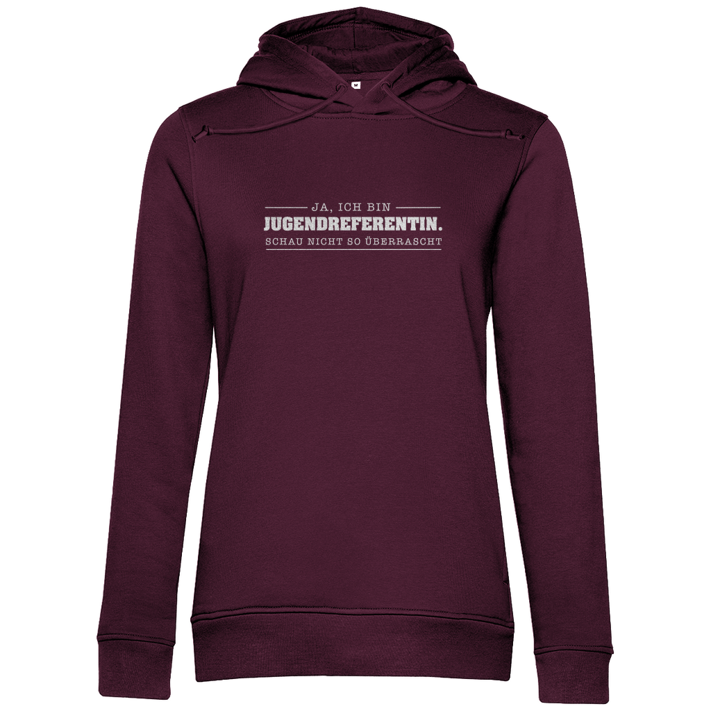 Ja ich bin Jugendreferentin schau nicht so überrascht christlicher Damen Premium Bio Hoodie