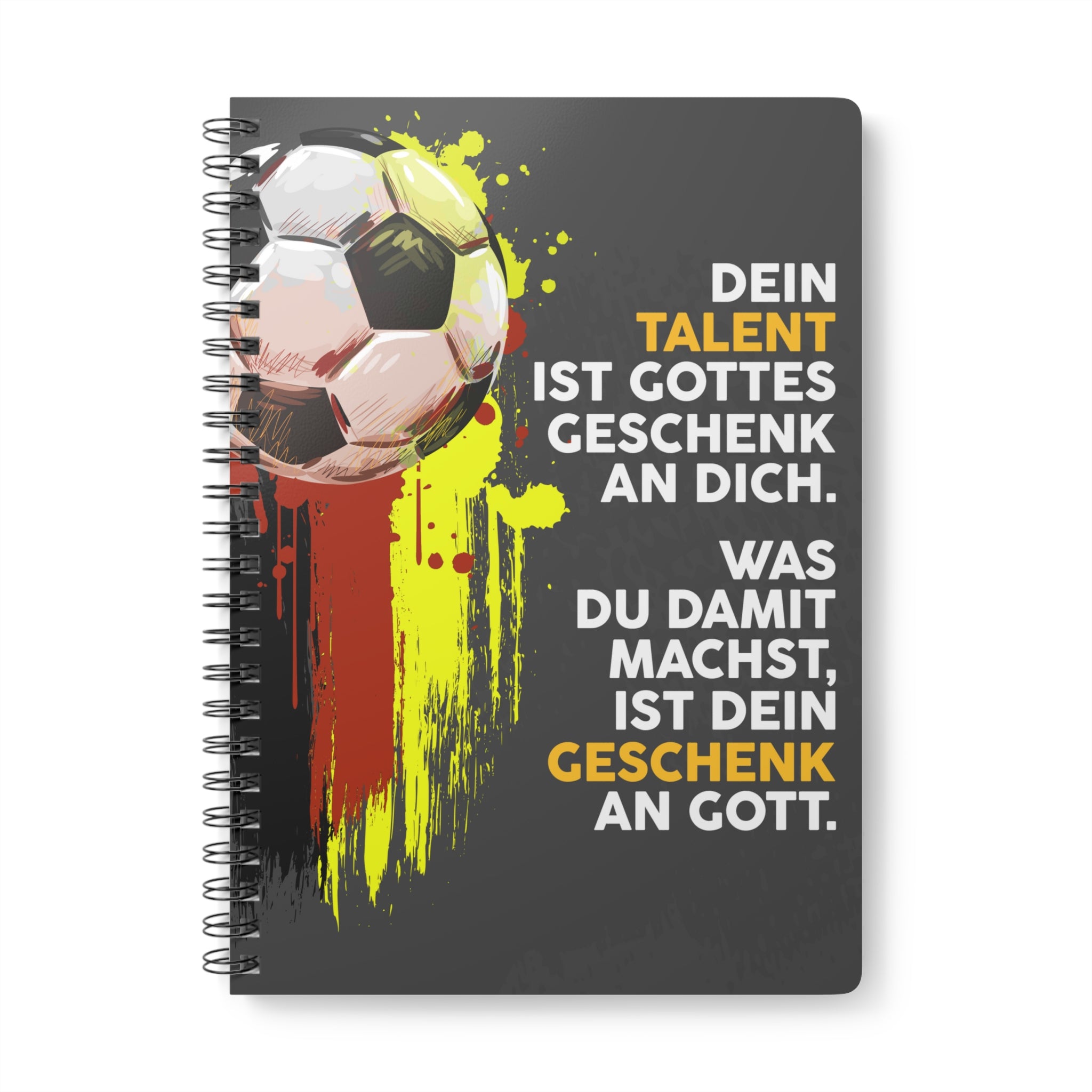 Dein Talent ist Gottes Geschenk Notizbuch Ringbindung A5