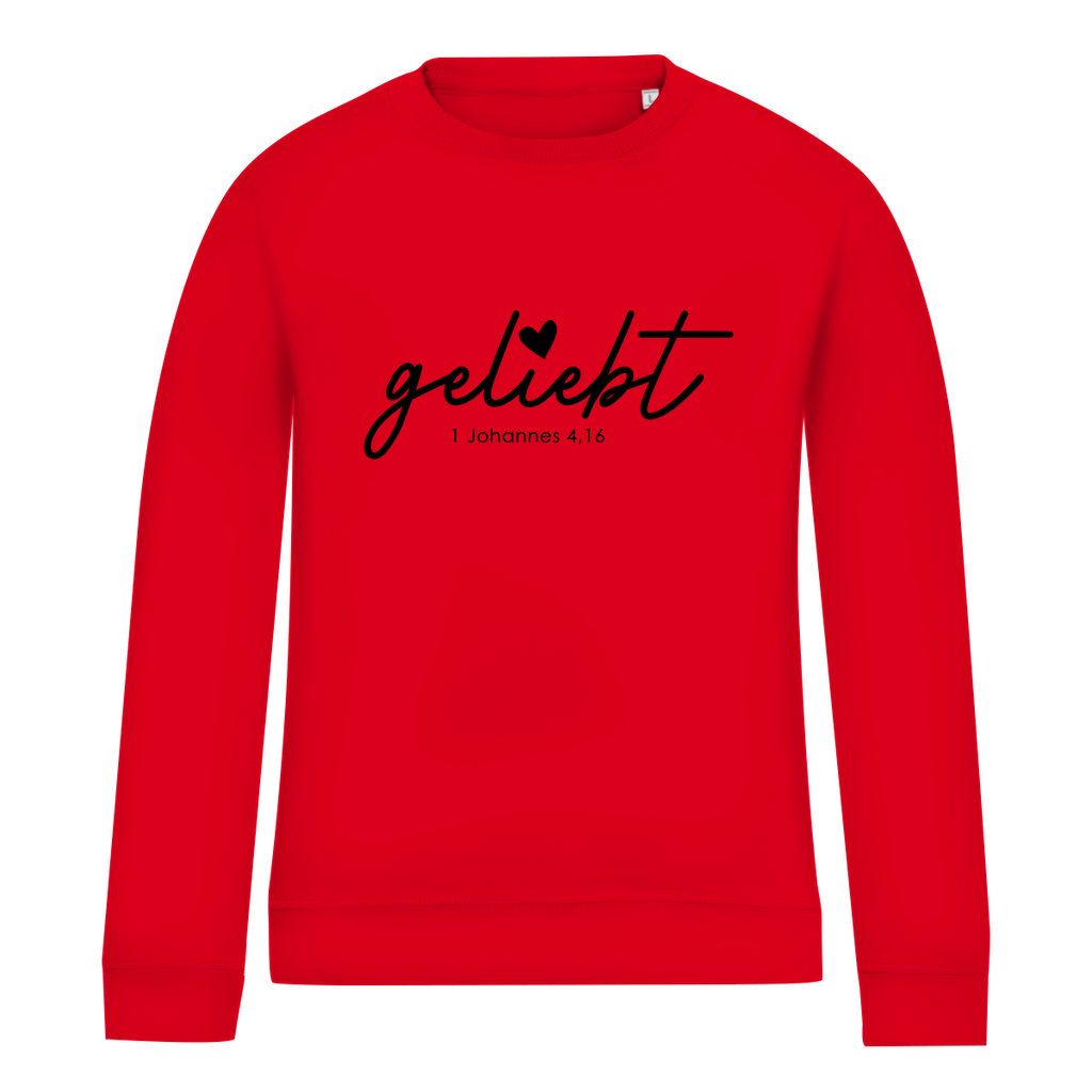 Geliebt Johannes 4,16 Damen Sweatshirt
