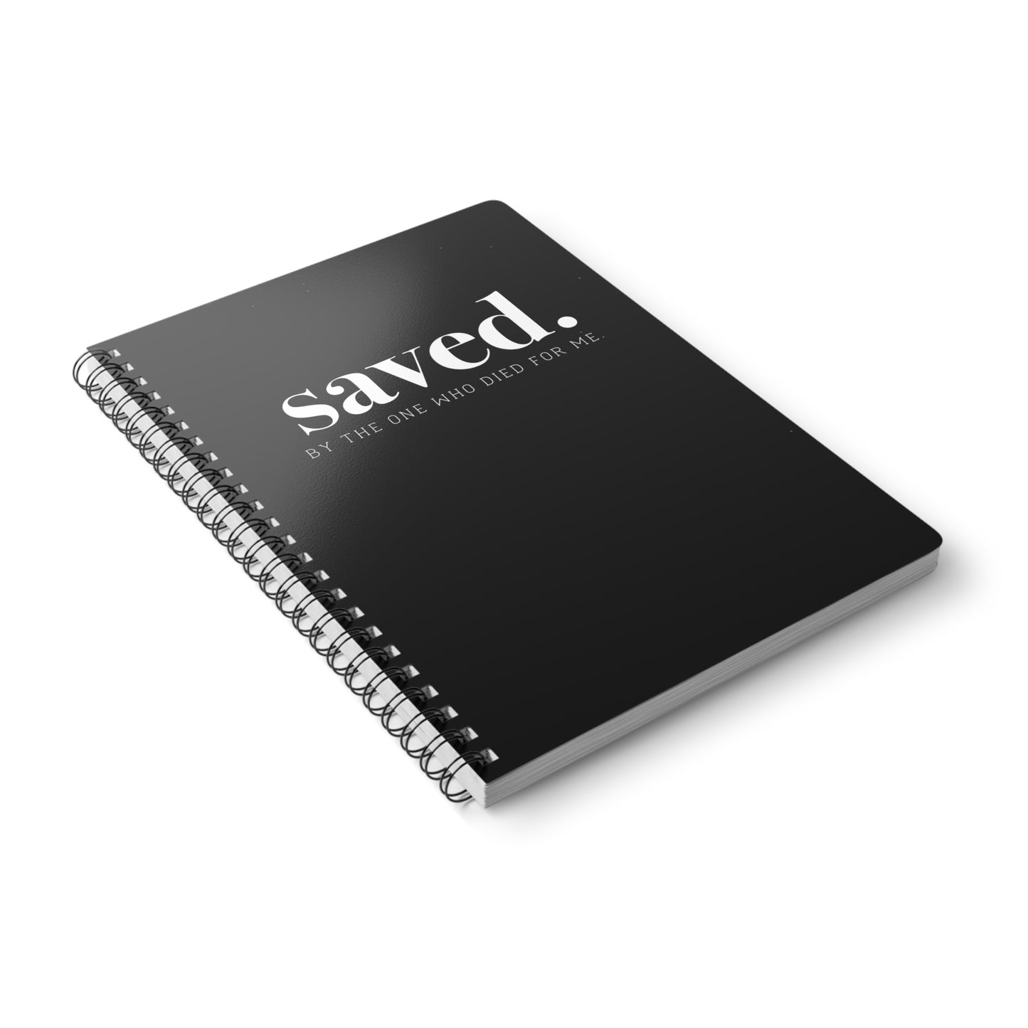 Saved by Grace | Christliches Notizbuch Schwarz | Christliche Geschenke | Gesegnet