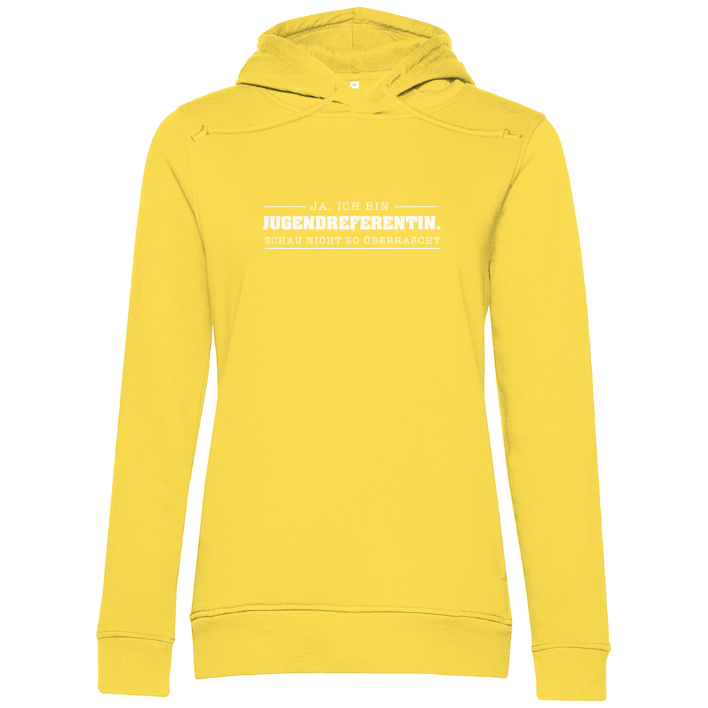 Ja ich bin Jugendreferentin schau nicht so überrascht christlicher Damen Premium Bio Hoodie
