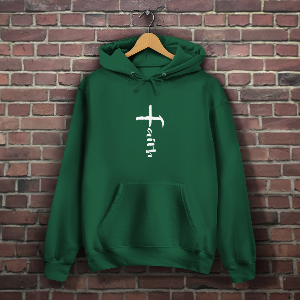 Faith Kreuz - Christlicher Damen Hoodie