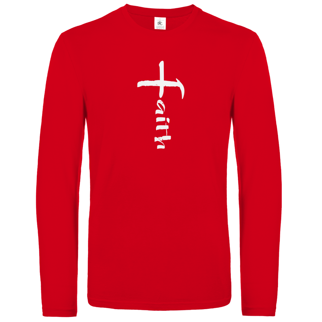 Faith Kreuz christliches Unisex Langarmshirt