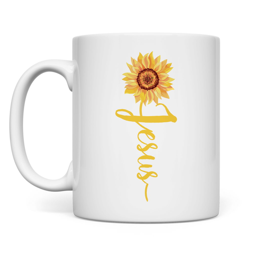 Jesus Sonnenblume christliche Tasse