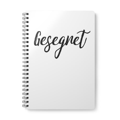 Gesegnet | Christliches Notizbuch Weiß | Christliche Geschenke | Gesegnet
