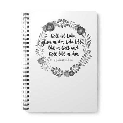 Wer in der Liebe lebt 1. Johannes 4,16 | Christliches Notizbuch | Christliche Geschenke | Gesegnet