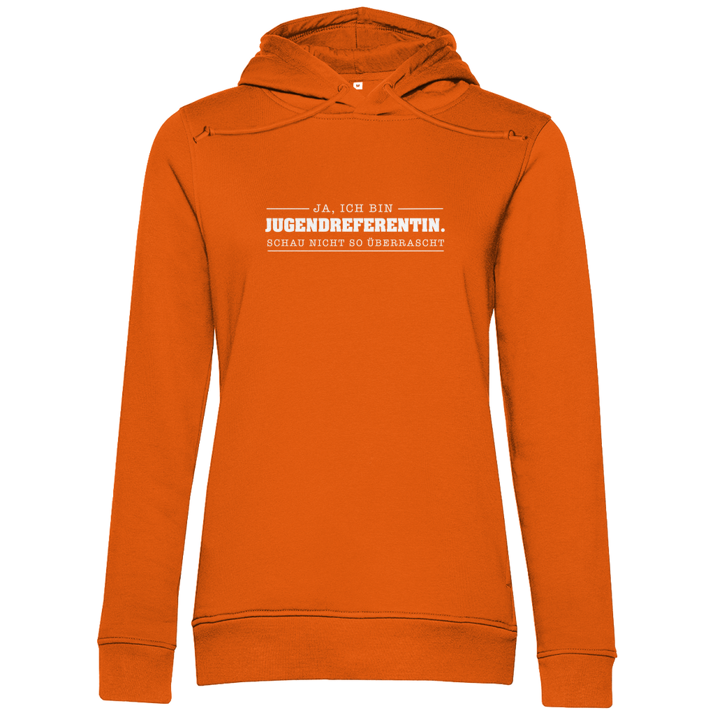 Ja ich bin Jugendreferentin schau nicht so überrascht christlicher Damen Premium Bio Hoodie