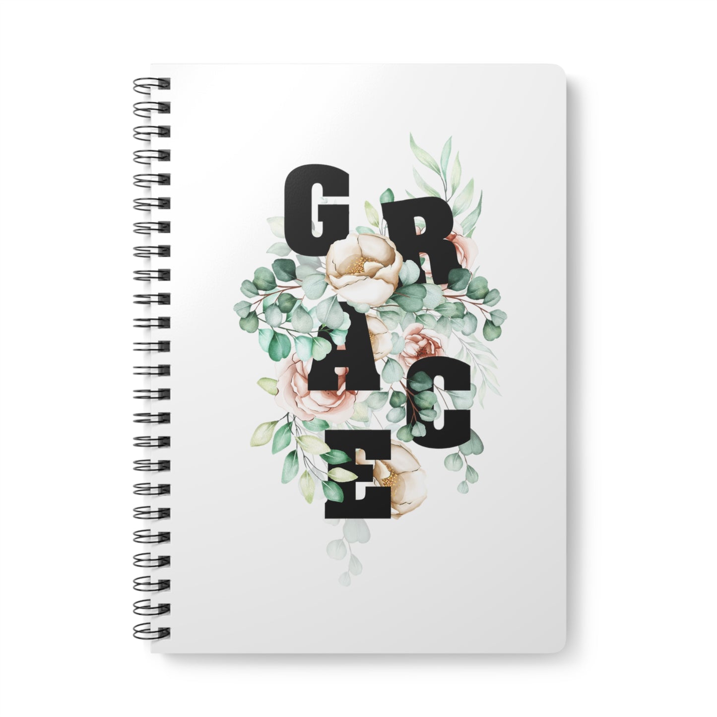 Grace Floral Blumendesign Notizbuch Ringbindung A5