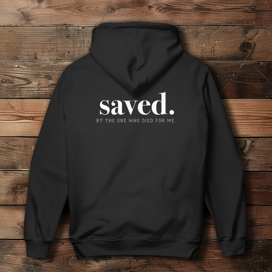 Saved - Backprint Christlicher Damen Hoodie