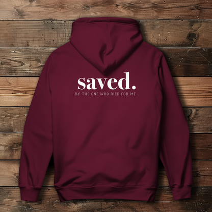 Saved - Backprint Christlicher Damen Hoodie