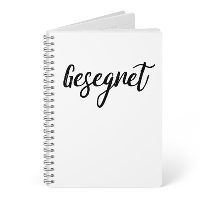 Gesegnet | Christliches Notizbuch Weiß | Christliche Geschenke | Gesegnet