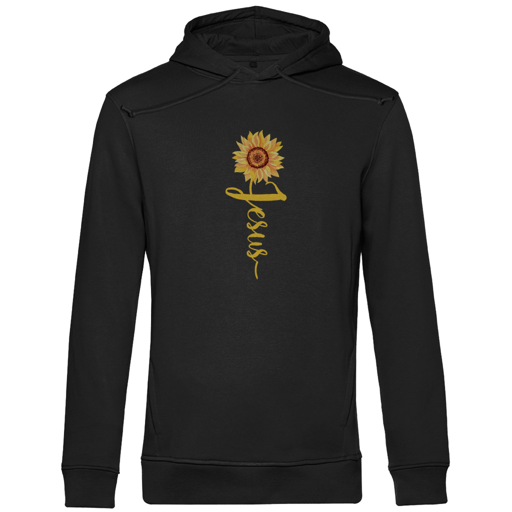 Jesus Sonnenblume Herren Premium Bio Hoodie