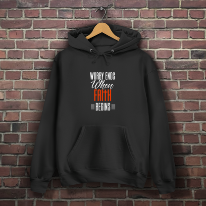 Worry Ends - Christlicher Damen Hoodie