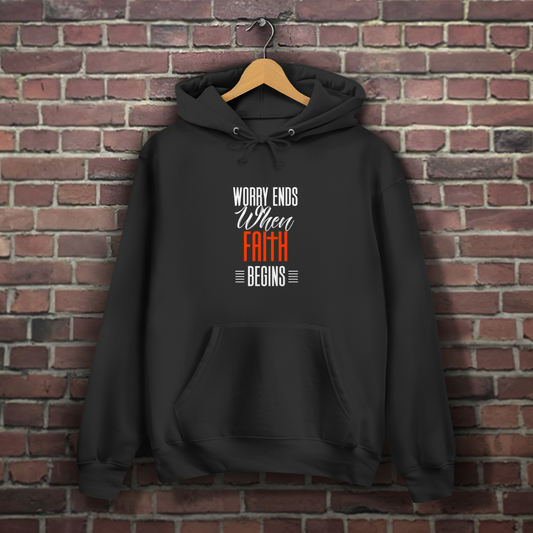 Worry Ends - Christlicher Damen Hoodie