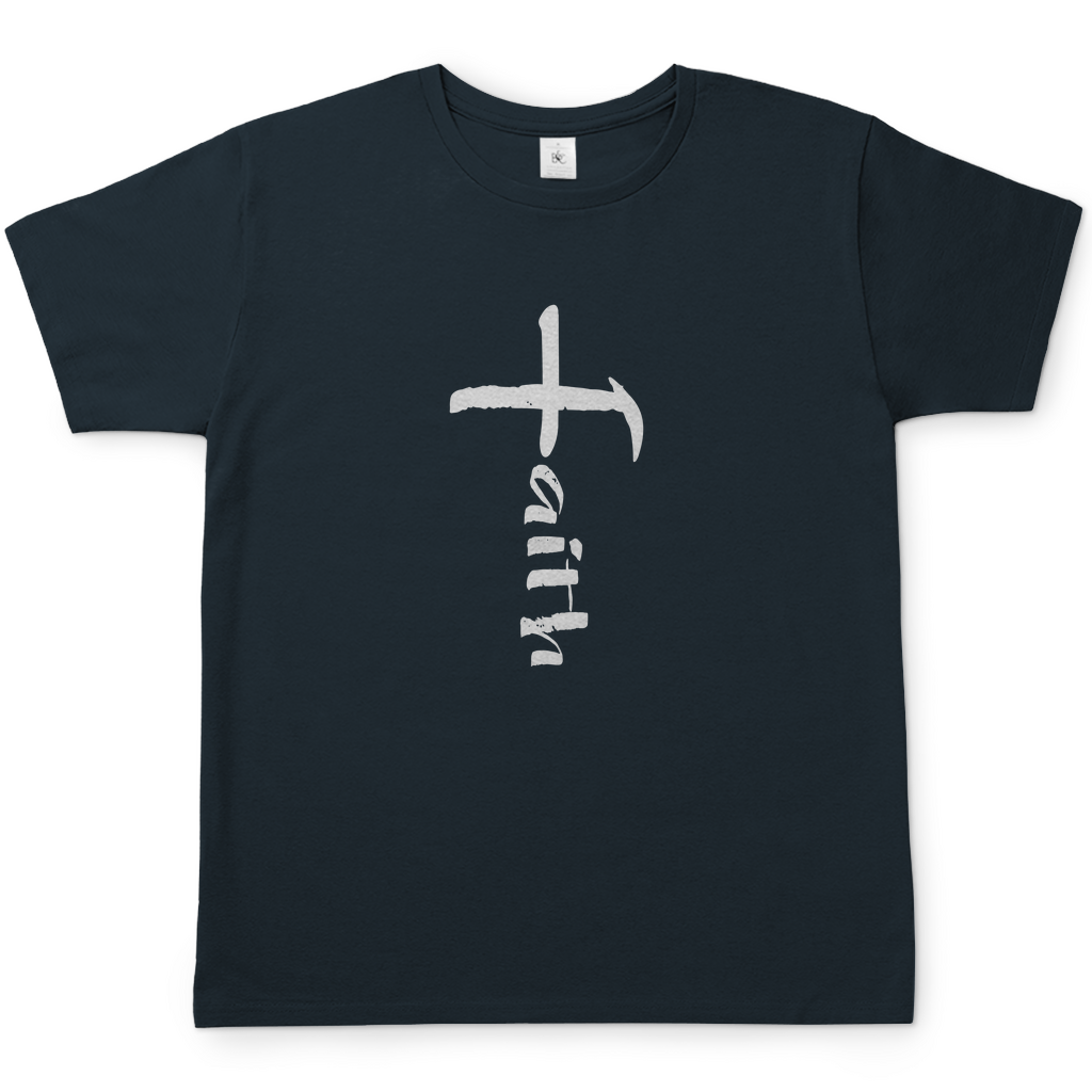 Faith Kreuz christliches Herren T-Shirt