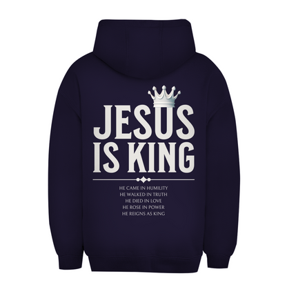 Jesus is King - christlicher Unisex Oversize Hoodie