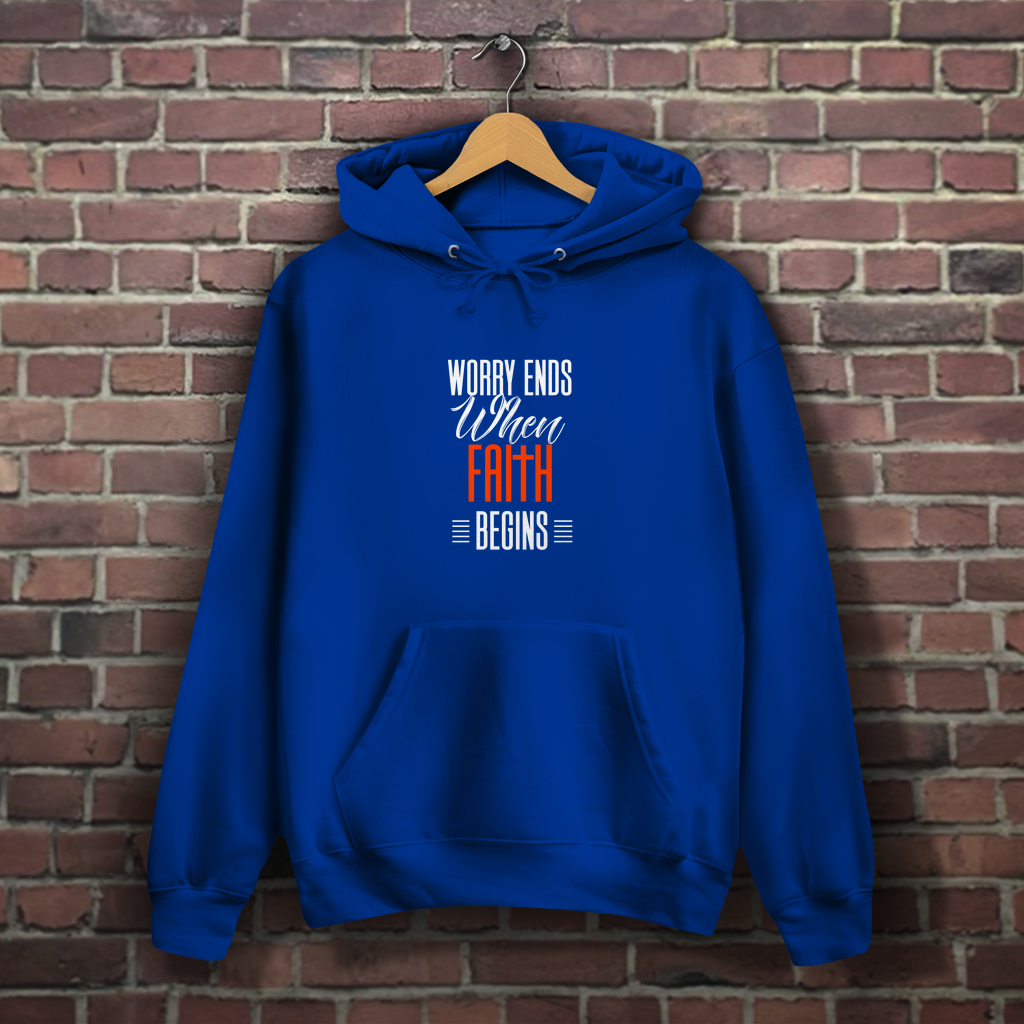 Worry Ends - Christlicher Damen Hoodie