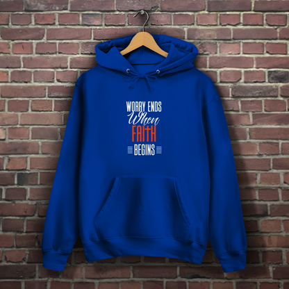 Worry Ends - Christlicher Damen Hoodie