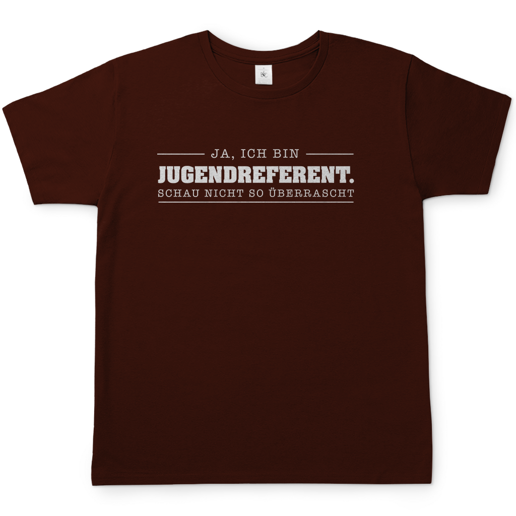 Ja, ich bin Jugendreferent Schau nicht so überrascht christliches Herren T-Shirt