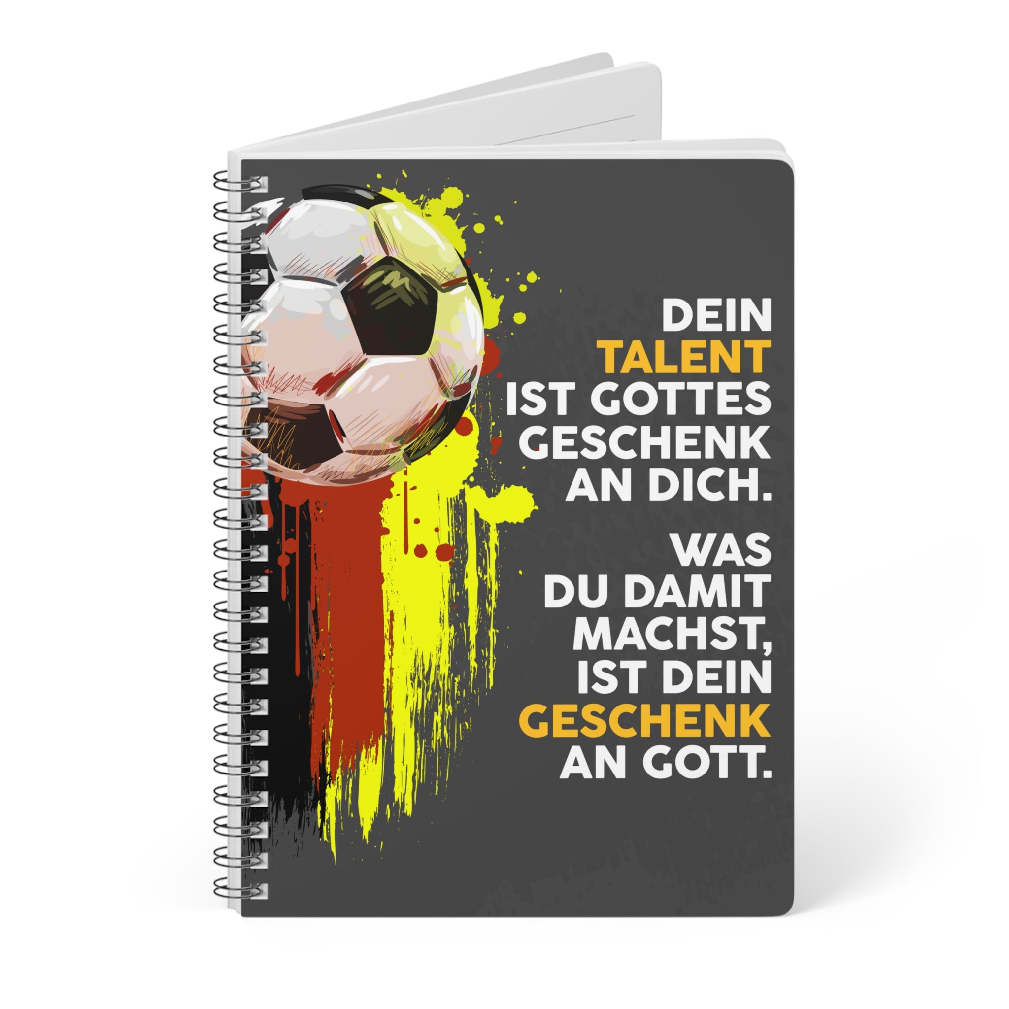 Dein Talent ist Gottes Geschenk Notizbuch Ringbindung A5