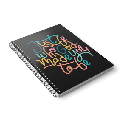 Just be who God made you to be Notizbuch Ringbindung A5