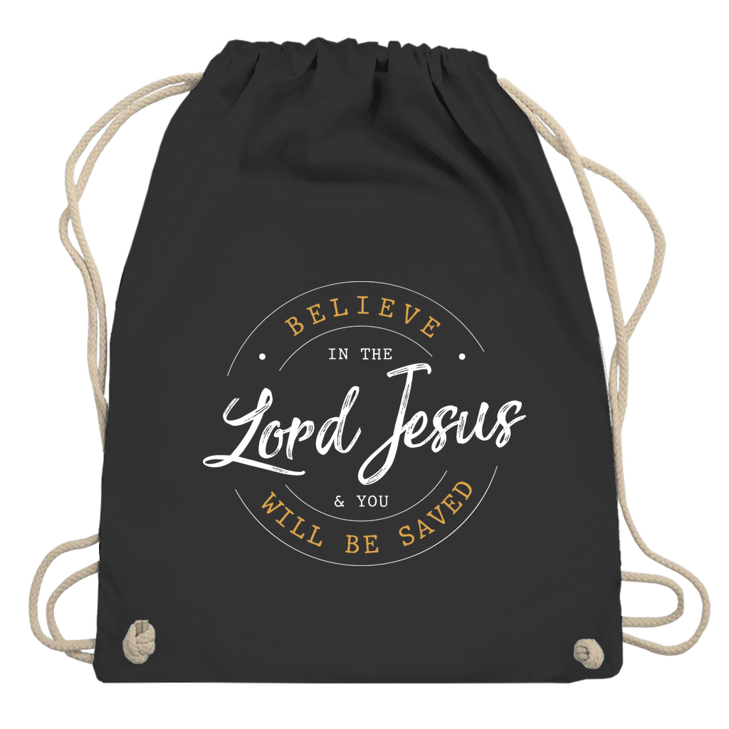 Believe in the Lord Jesus christlicher Turnbeutel